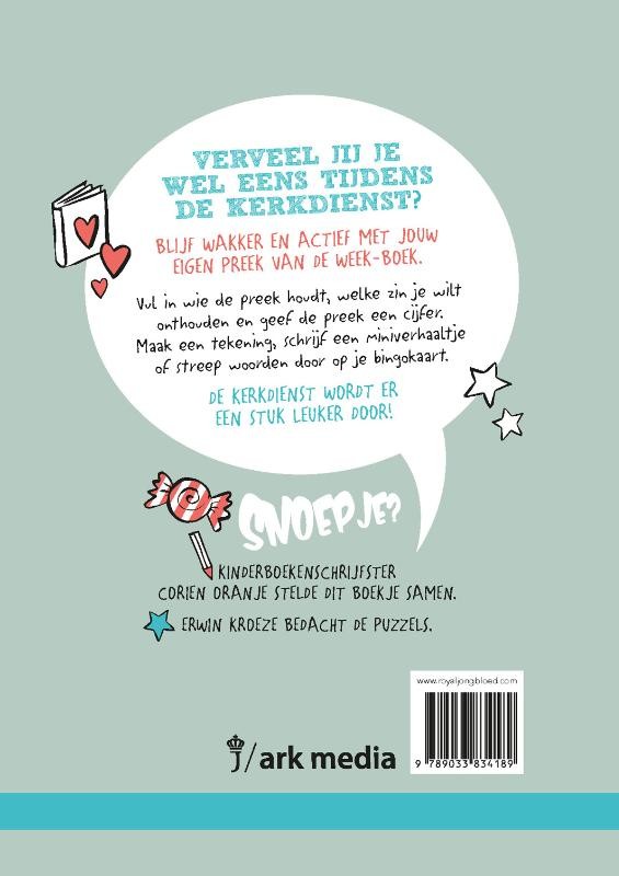 Mijn preek van de weekbackcover