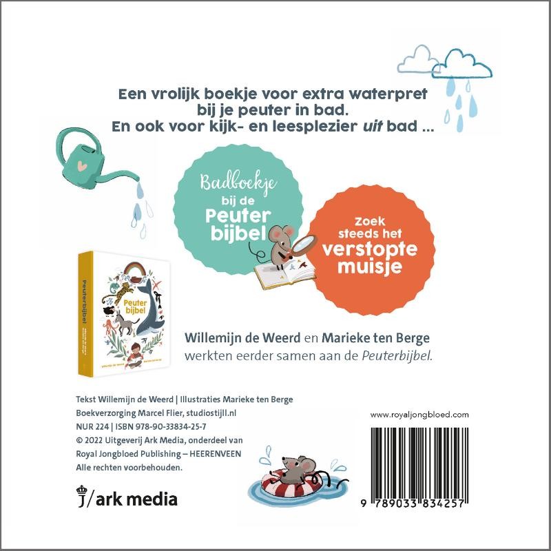 Spatten in het waterbackcover