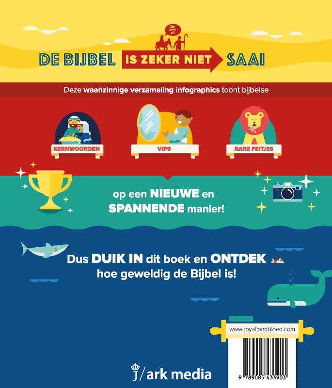 Bijbel infographics voor kidsbackcover