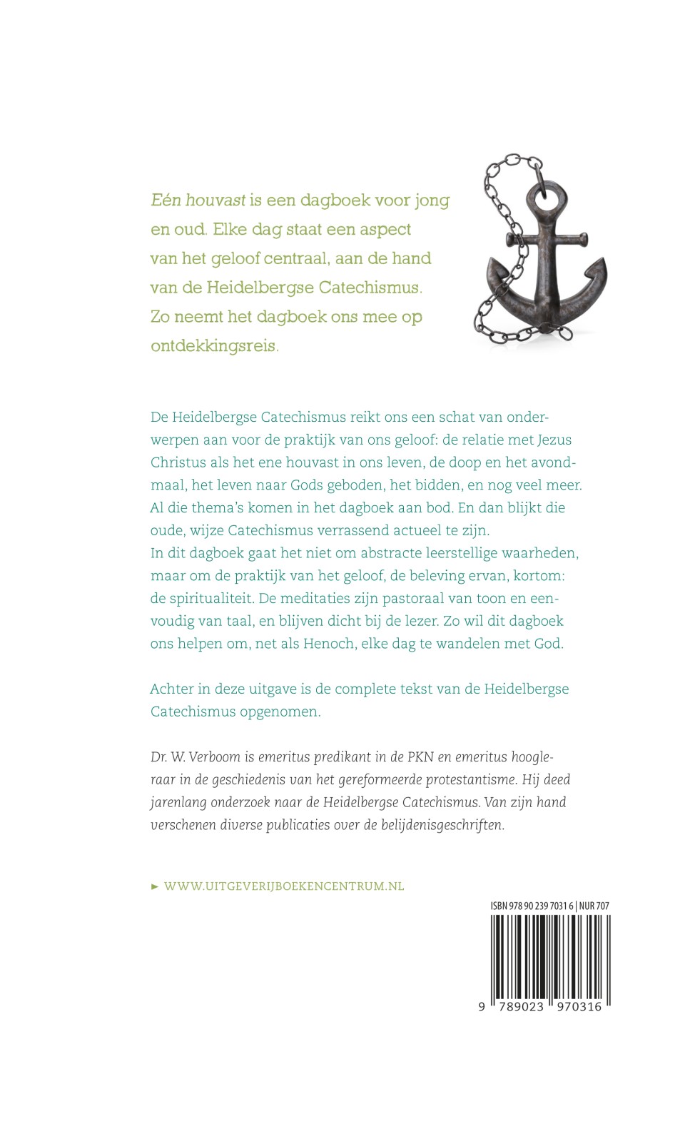 Eén houvast / Dagboek over persoonlijk gelovenbackcover