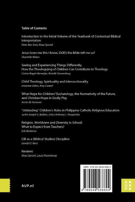 Yearbook of Contextual Biblical Interpretation,backcover