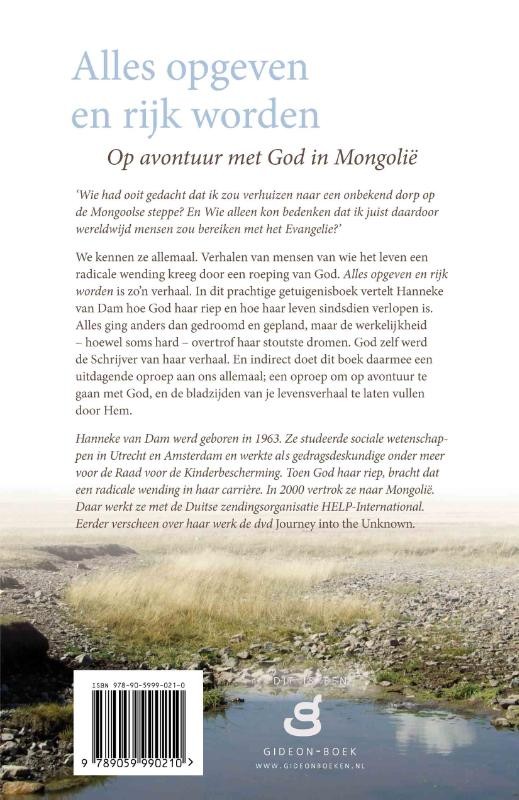 Alles opgeven en rijk wordenbackcover