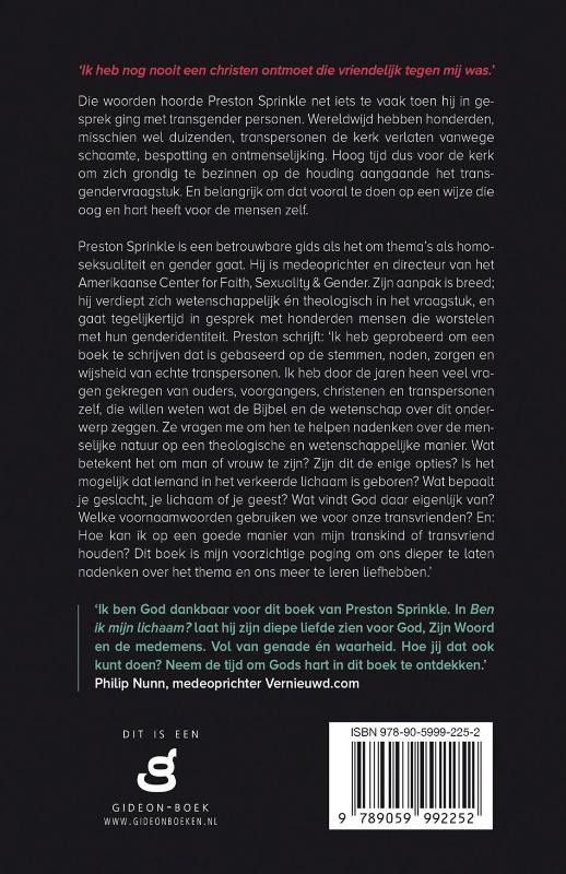 Ben ik mijn lichaam?backcover