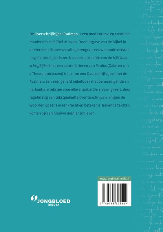 HSV overschrijfbijbel Psalmenbackcover