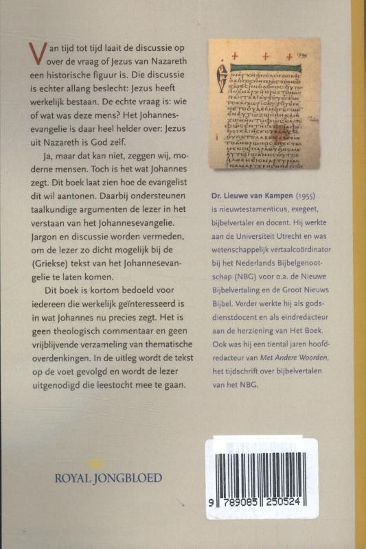 Jezus volgens Johannesbackcover