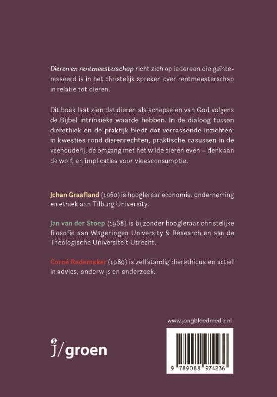 Dieren en rentmeesterschapbackcover