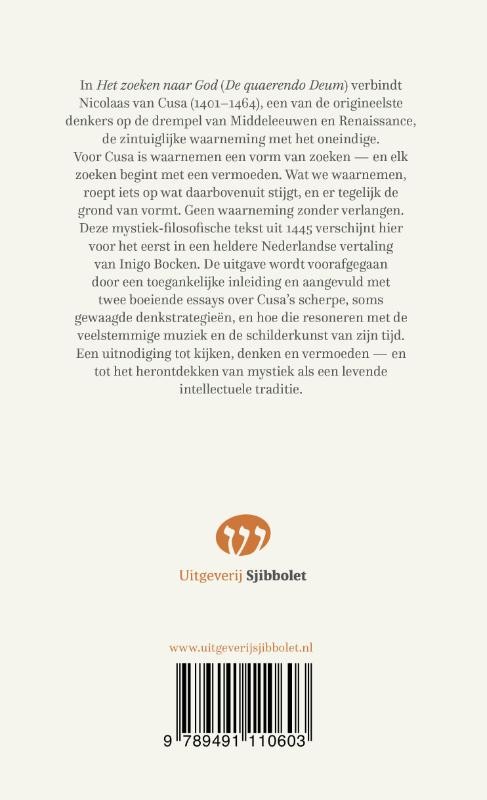 Het zoeken naar Godbackcover