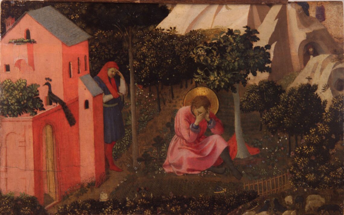 De bekering van Augustinus door Fra Angelico (ca. 1430), Musée Thomas Henry, Frankrijk