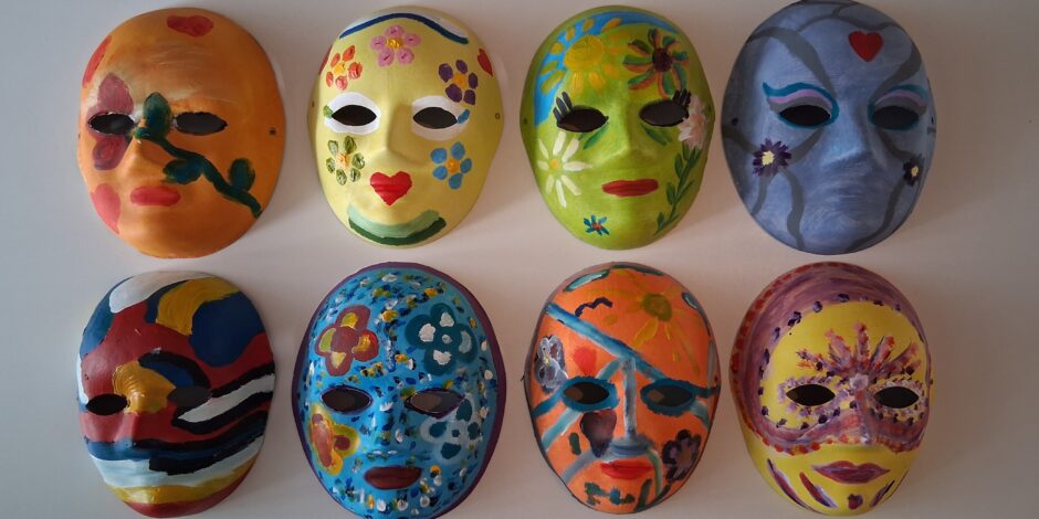 Gekleurde maskers