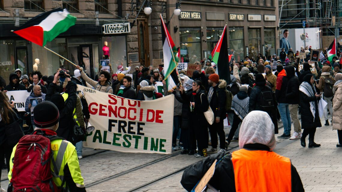Demonstratie voor Palestina