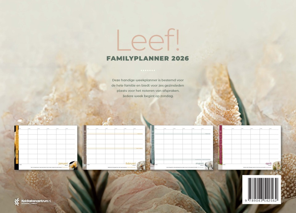 Leef! Familieplannerbackcover