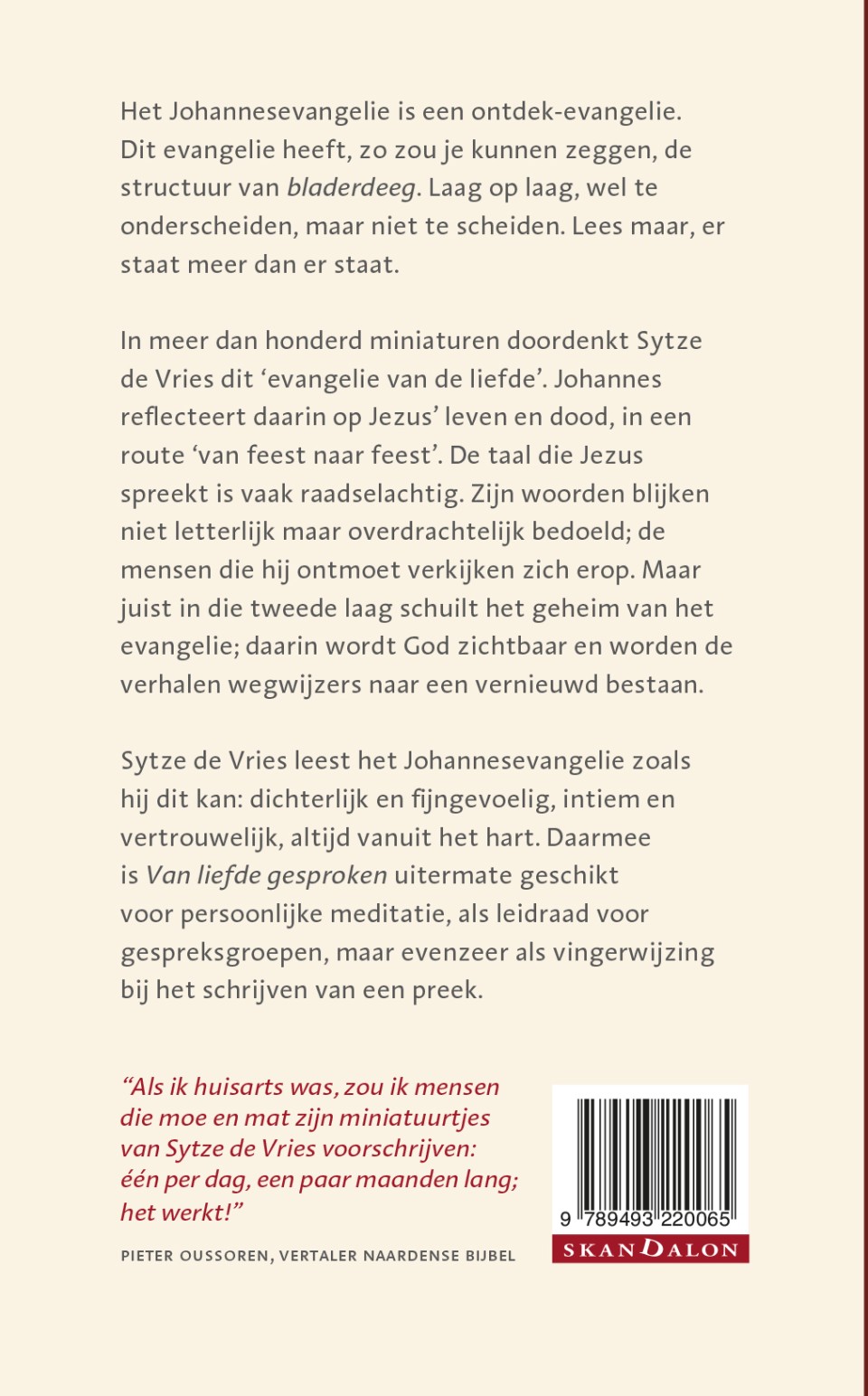 Van liefde gesproken – Miniaturen bij Johannesbackcover