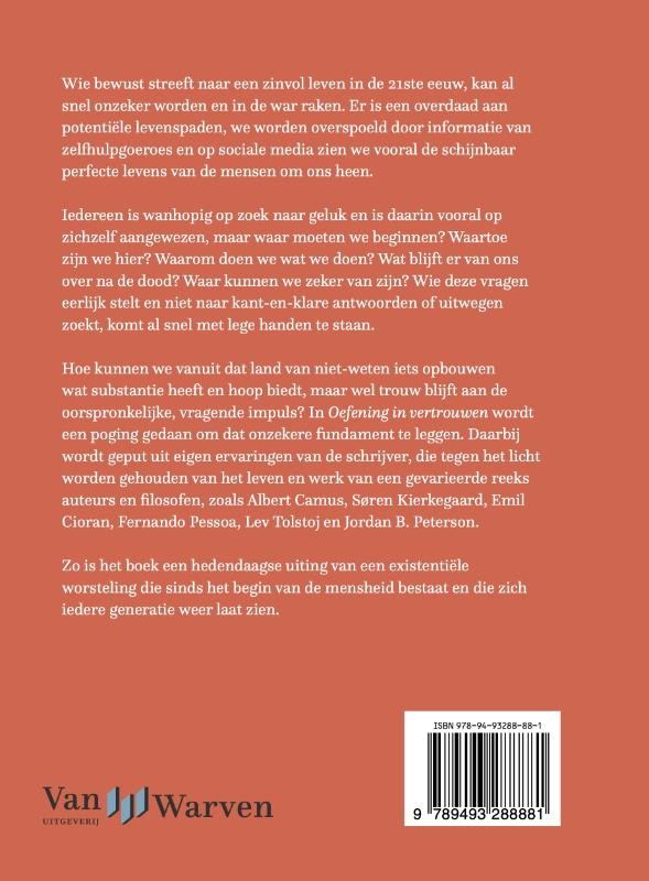 Oefening in vertrouwenbackcover