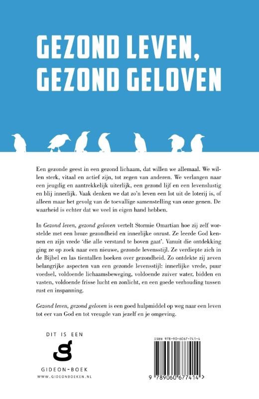Gezond leven, gezond gelovenbackcover