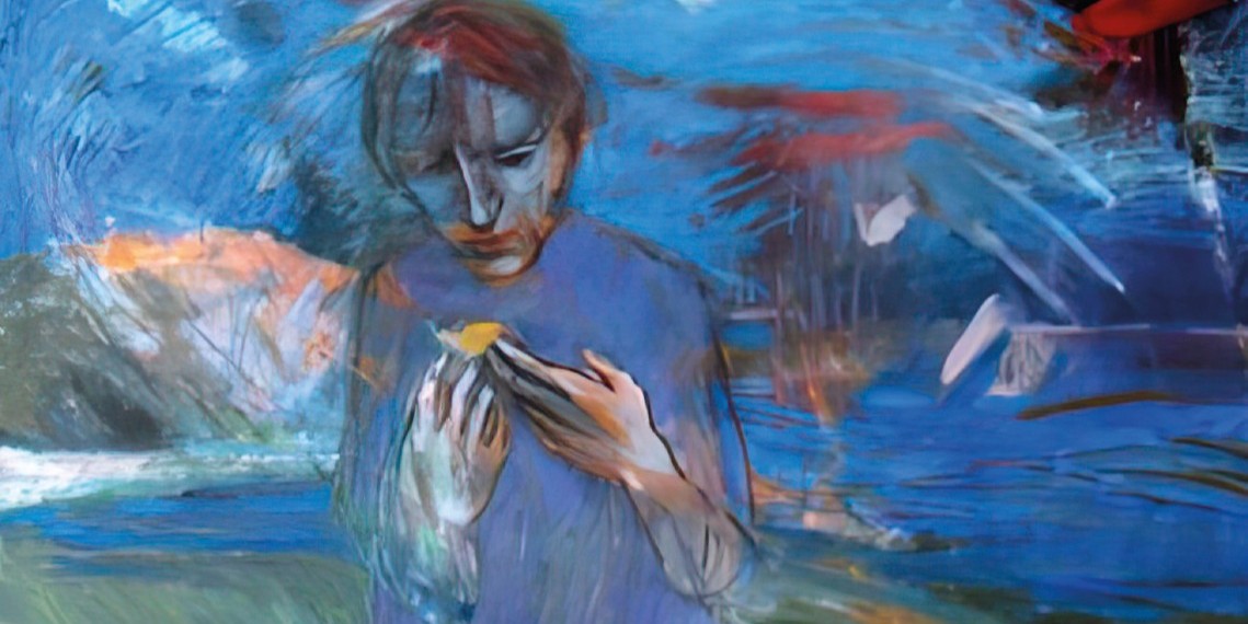 Anna Mgaloblishvili: Vlinder, olieverf op doek