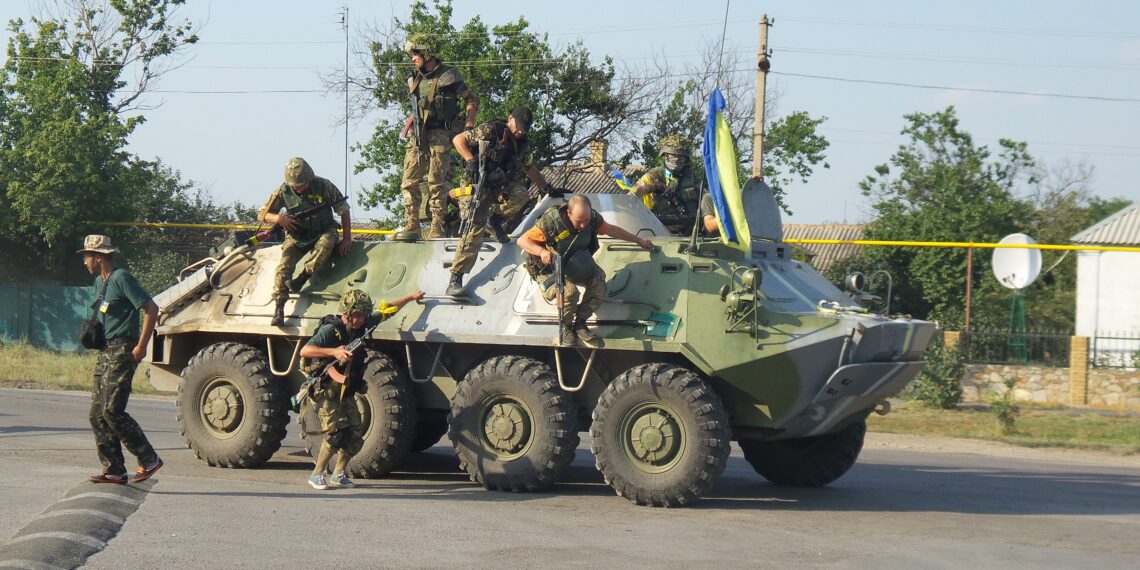 Soldaten van het Donbas Battaljon