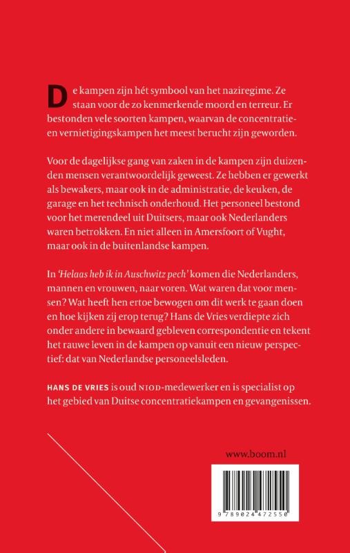 ‘Helaas heb ik in Auschwitz pech’backcover
