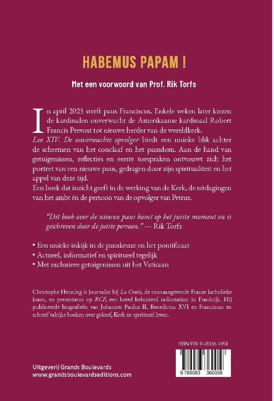 Leo XIVbackcover
