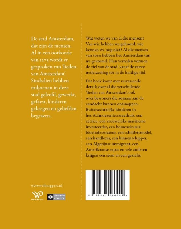 Al die Amsterdamse mensenbackcover
