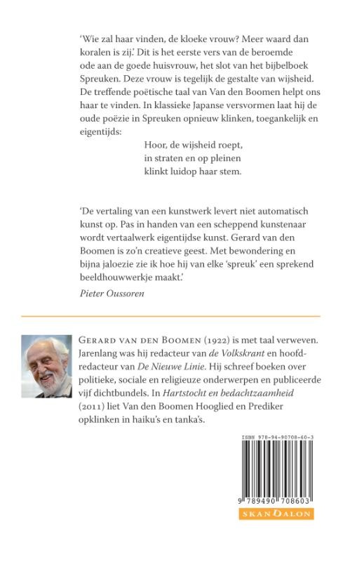 De kloeke vrouw, wie zal haar vinden?backcover