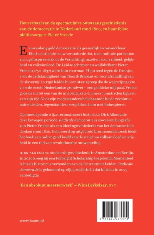 Radicale democratiebackcover