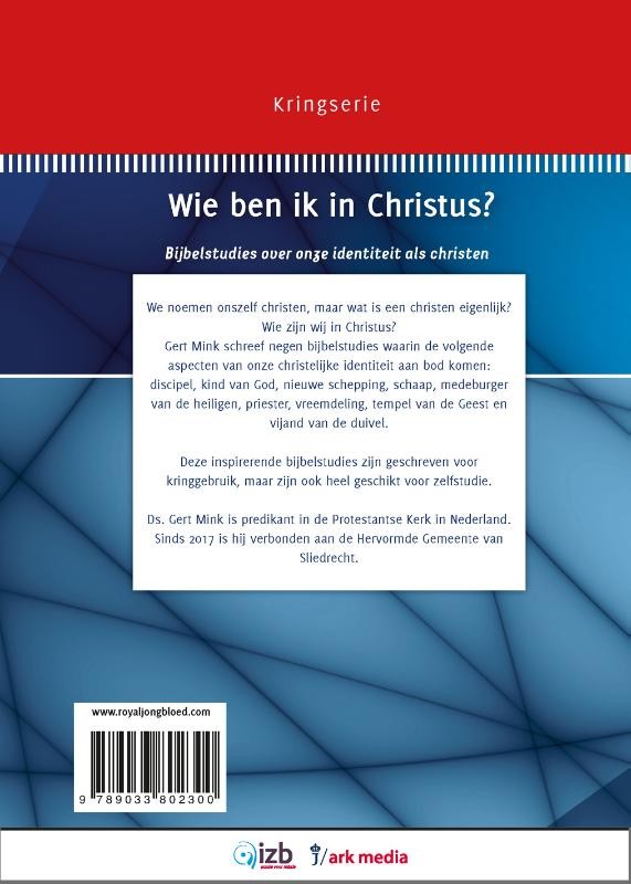 Wie ben ik in Christus?backcover