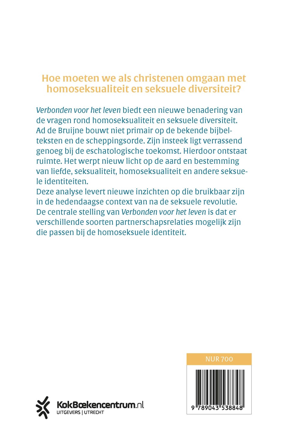 Verbonden voor het levenbackcover