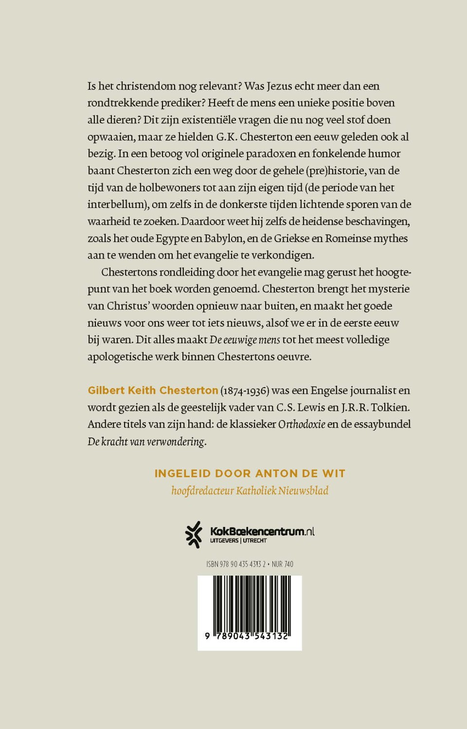 De eeuwige mensbackcover