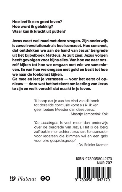 De Leerlingenbackcover