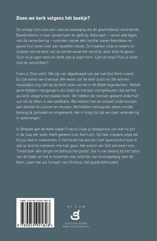 Brieven aan de Kerkbackcover