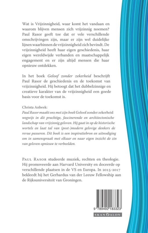 Geloof zonder zekerheidbackcover