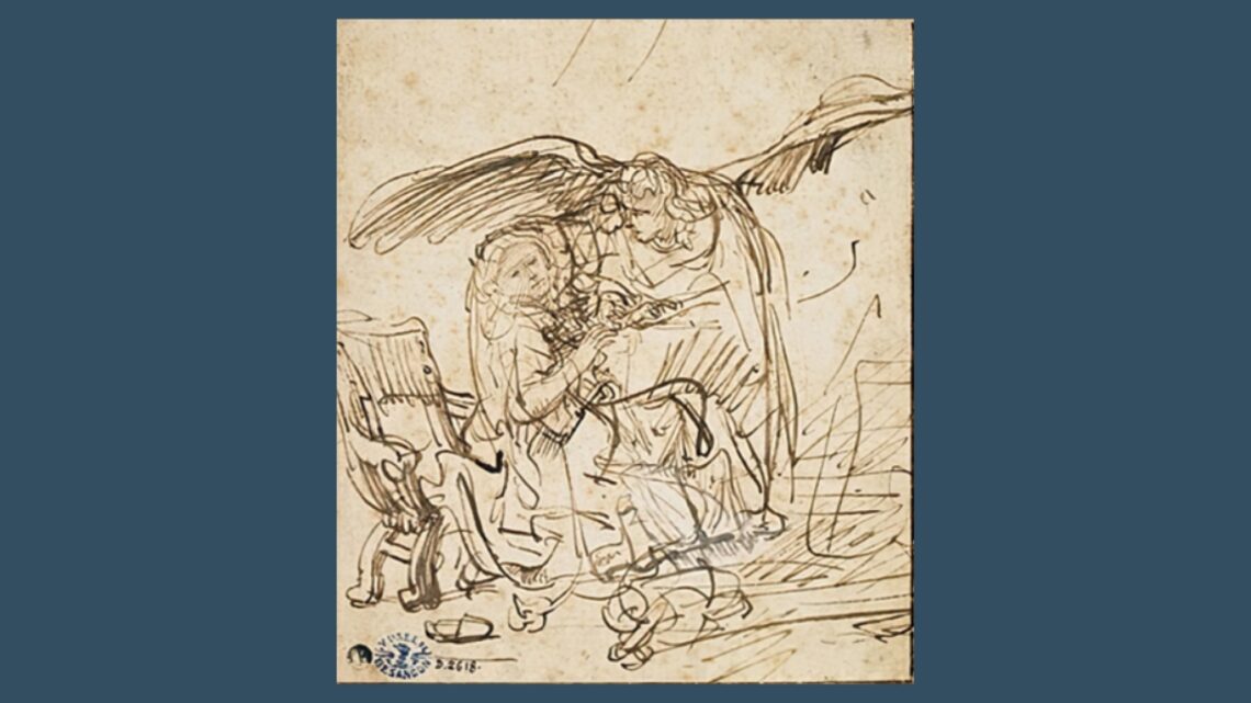 Rembrandt Harmensz. van Rijn (1606-1669): De aankondiging aan Maria, ca. 1635.