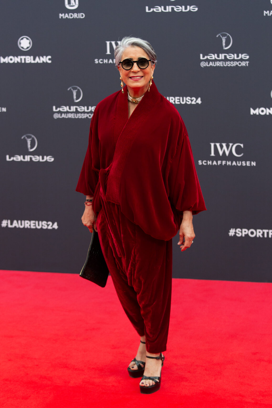 El-Moutawakel op het rode tapijt tijdens de 25ste Laureus Sports Awards