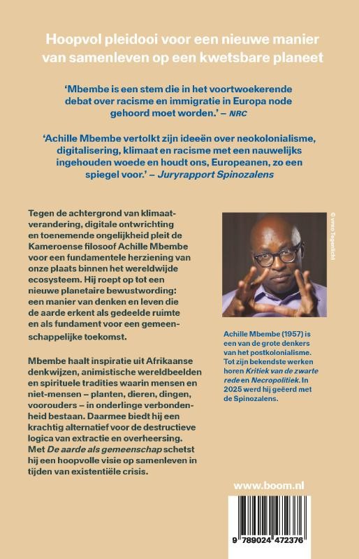 De aarde als gemeenschapbackcover
