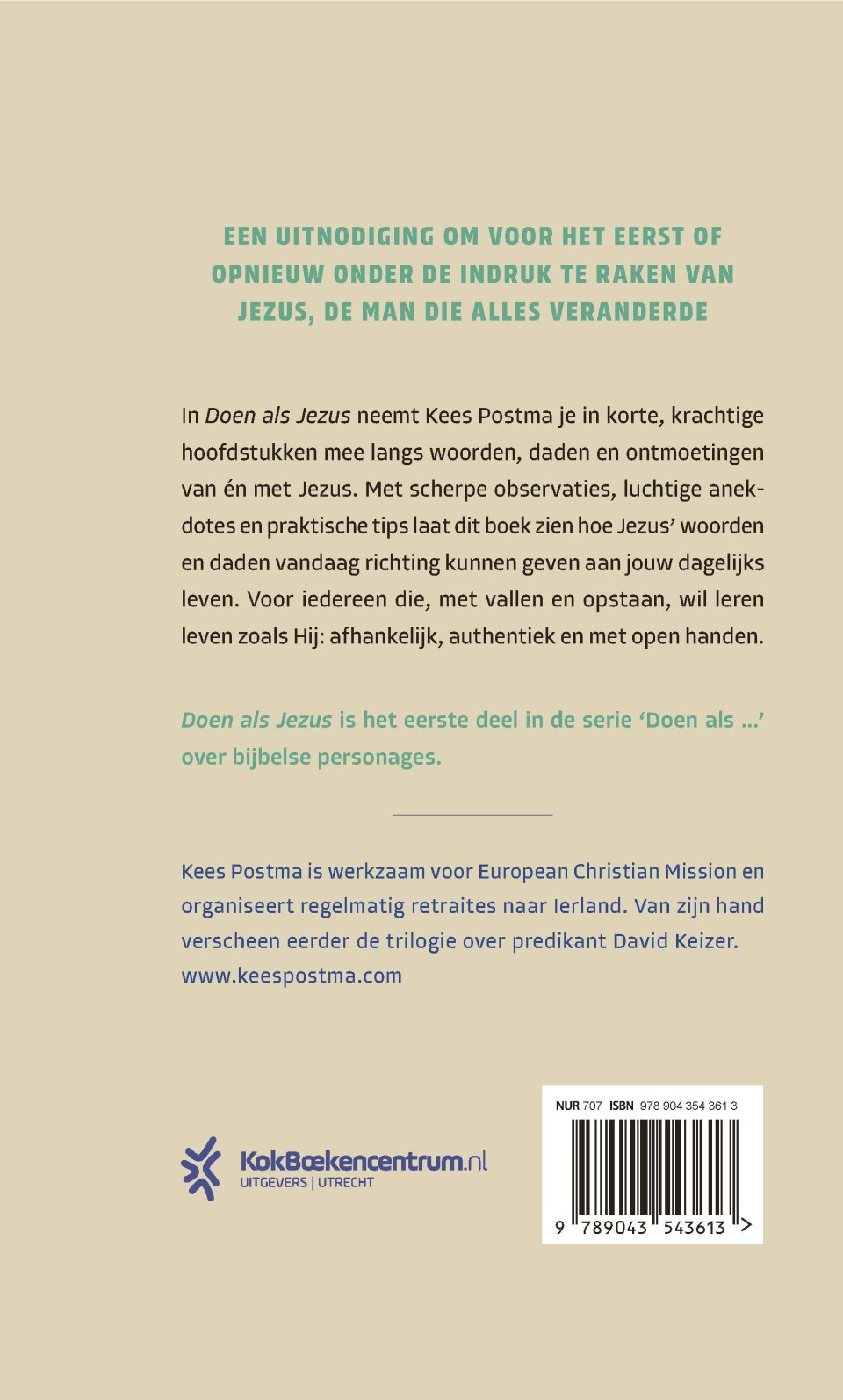 Doen als Jezusbackcover