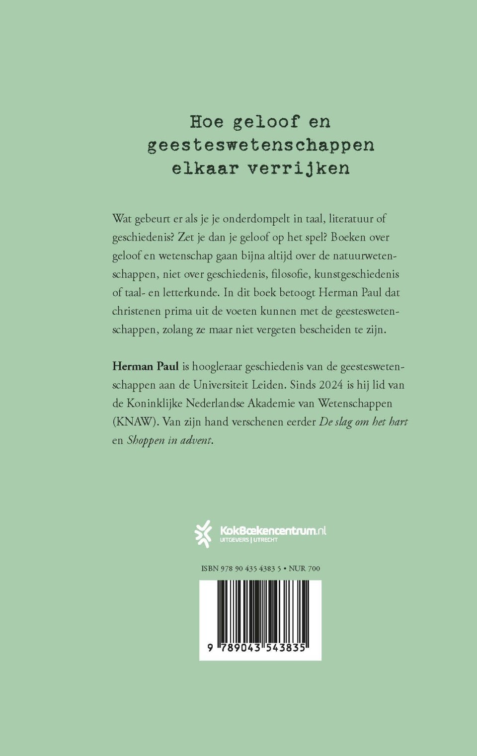 Een oefening in bescheidenheidbackcover