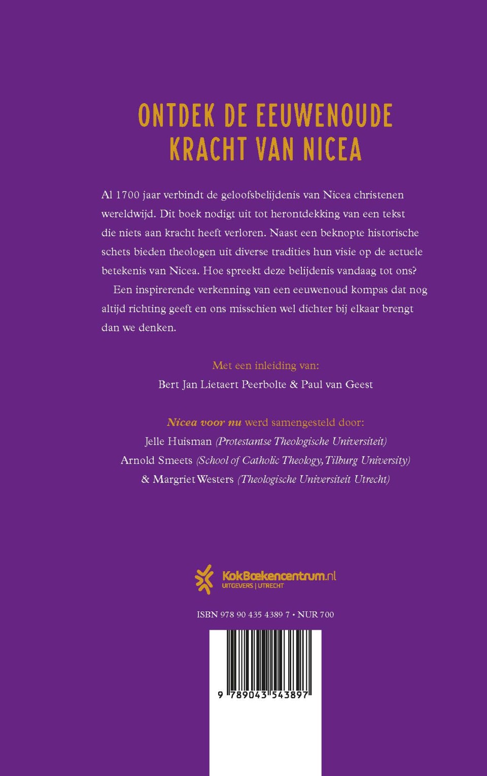 Nicea voor nubackcover