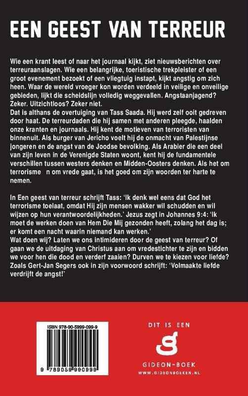 Een geest van terreurbackcover