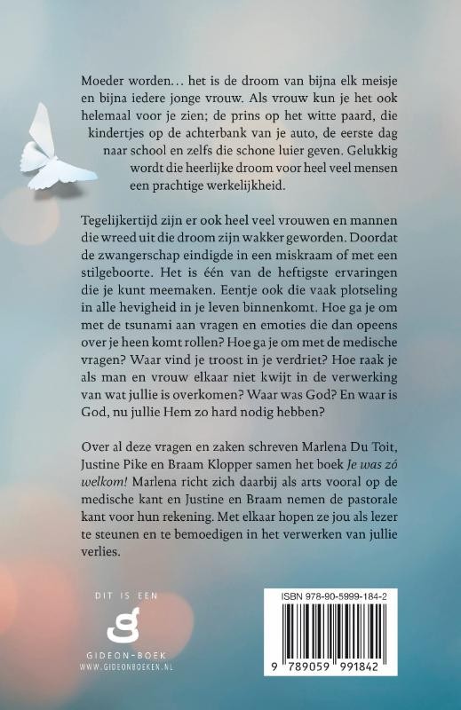 Je was zo welkom!backcover