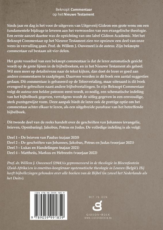 Beknopt commentaar op het Nieuwe Testamentbackcover