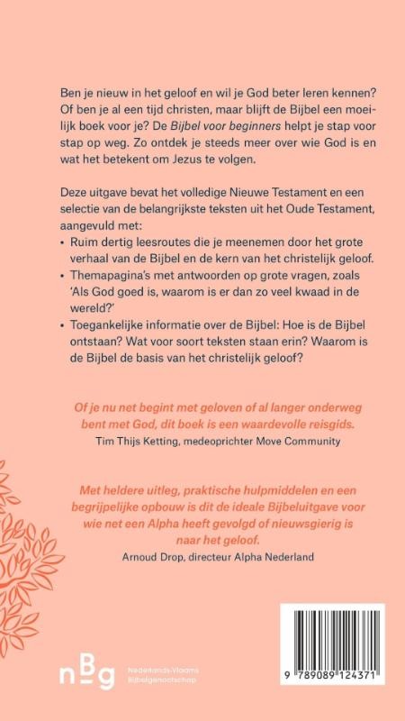 Bijbel voor beginnersbackcover