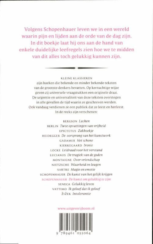 De kunst om gelukkig te zijnbackcover