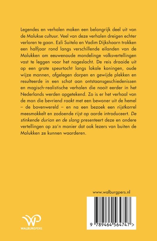 De stinkende durian en de slangbackcover