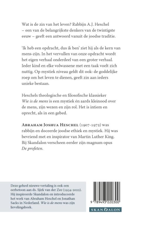 Wie is de mensbackcover