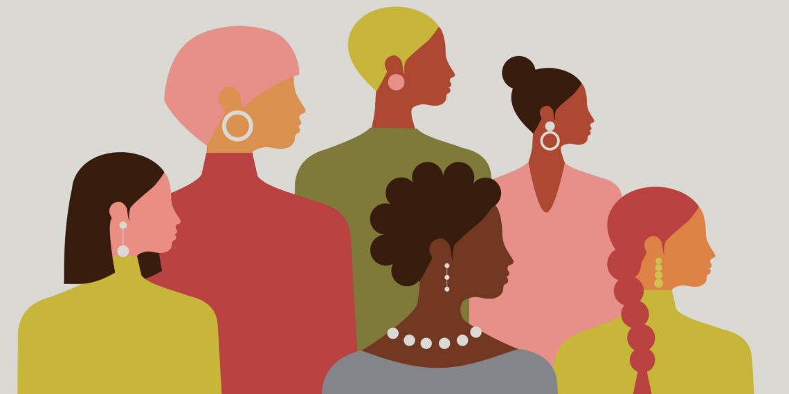 Illustratie van zes vrouwen