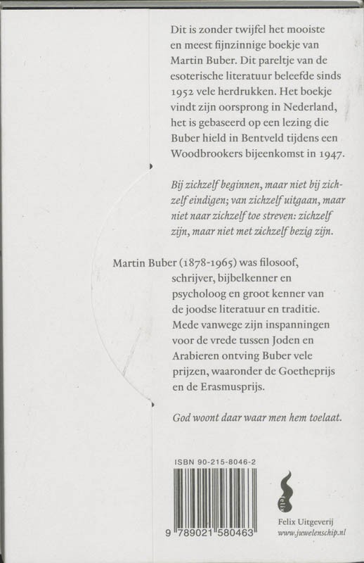 De weg van de mensbackcover