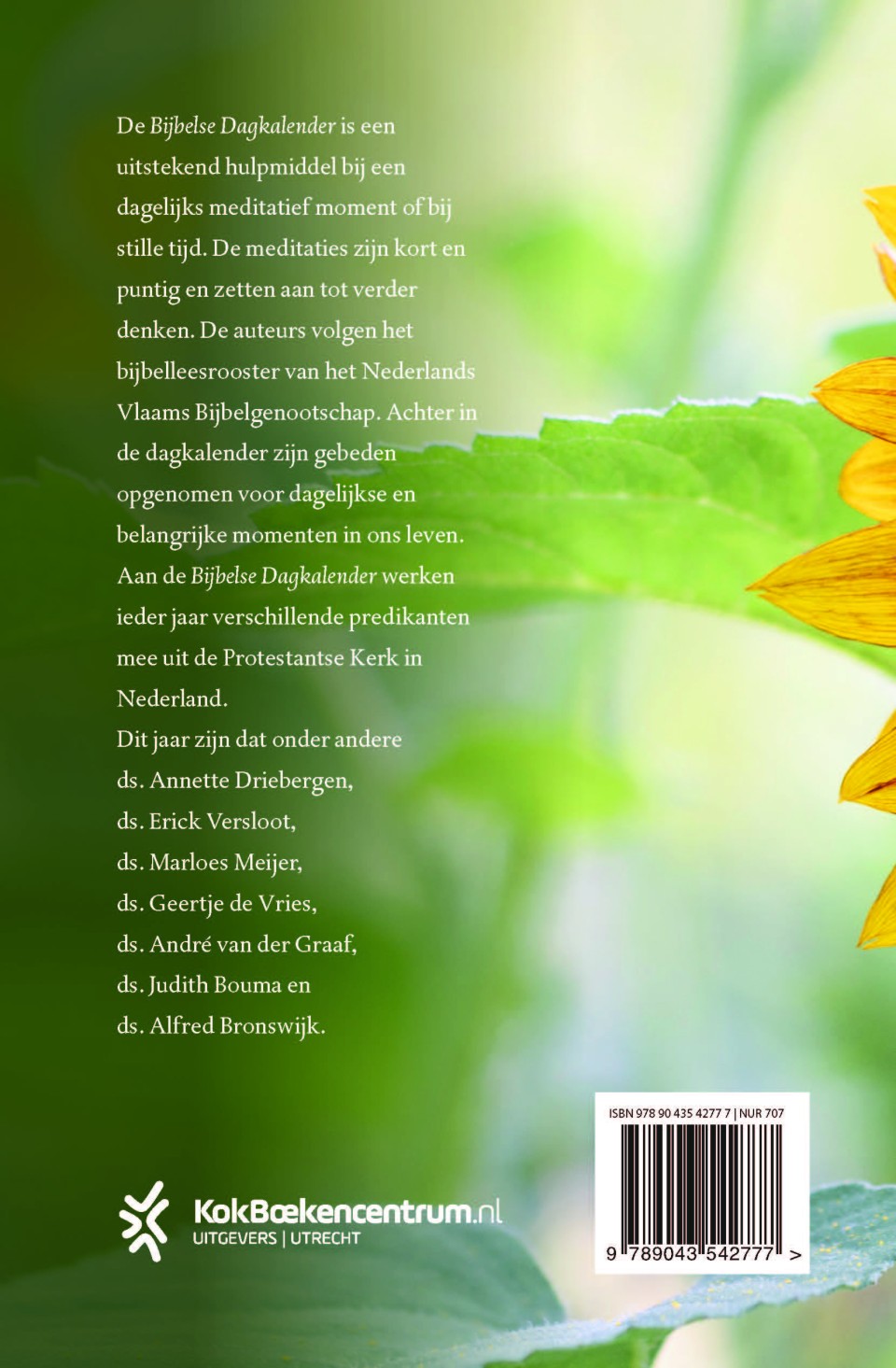 Bijbelse Dagkalenderbackcover