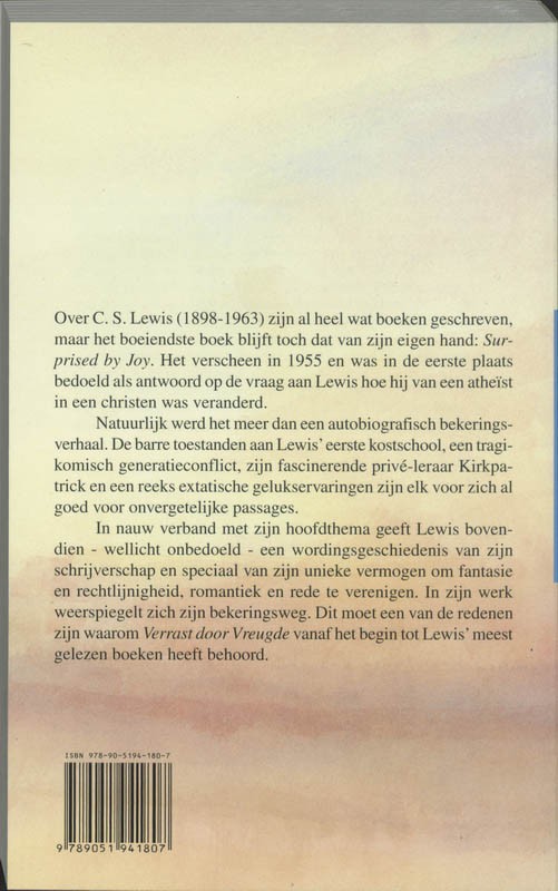 Verrast door vreugdebackcover