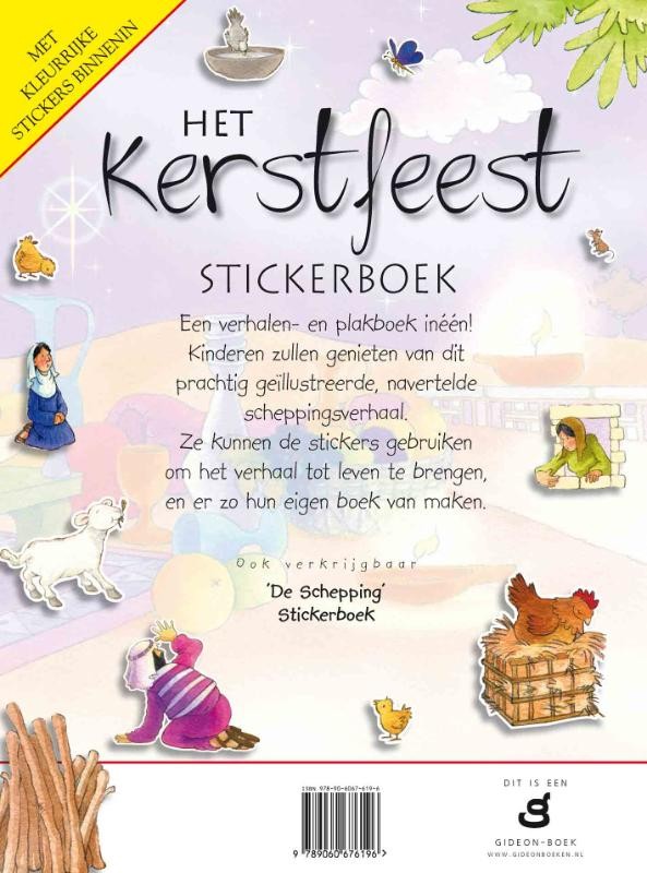 Het Kerstfeest (stickerboek)backcover