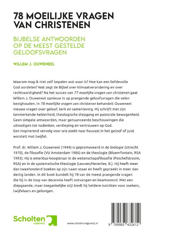 78 Moeilijke vragen van christenenbackcover